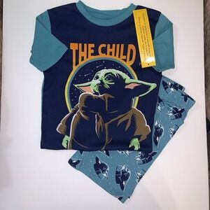 Star Wars The Child 2 sets of  Cotton Long and Short Pajama Sets Size 12 NWT